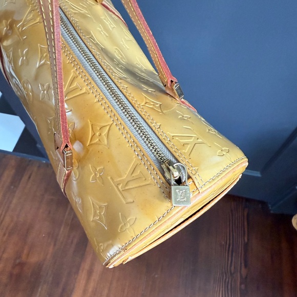 Louis Vuitton Yellow Perle Monogram Vernis Bedford Bag - Picture 7 of 9